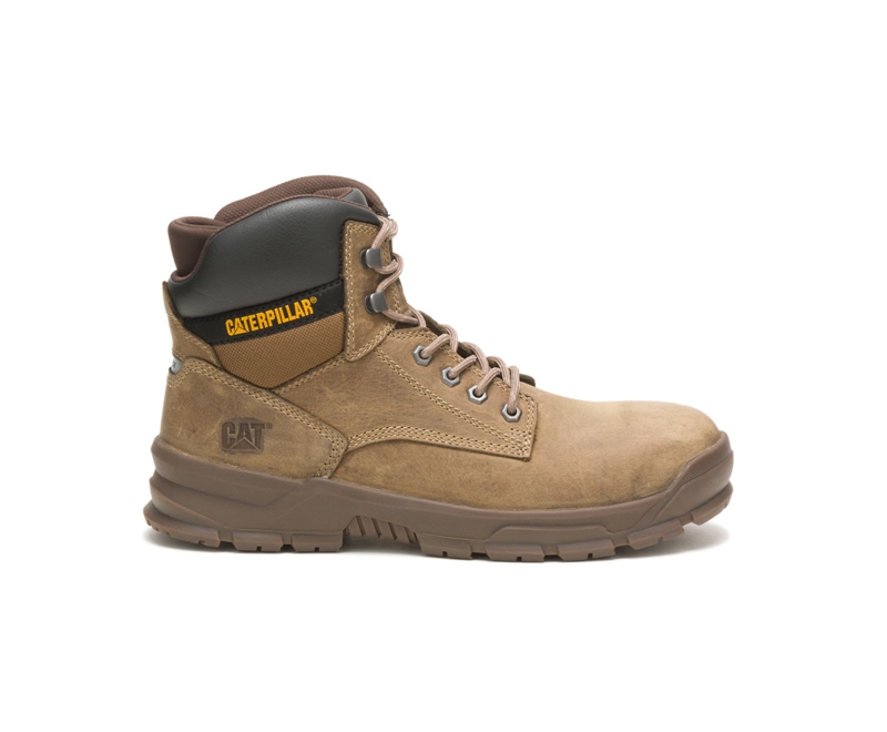 Caterpillar Mobilize Alloy Tå Arbeidsstøvler Herre Khaki | DLUTK-8035