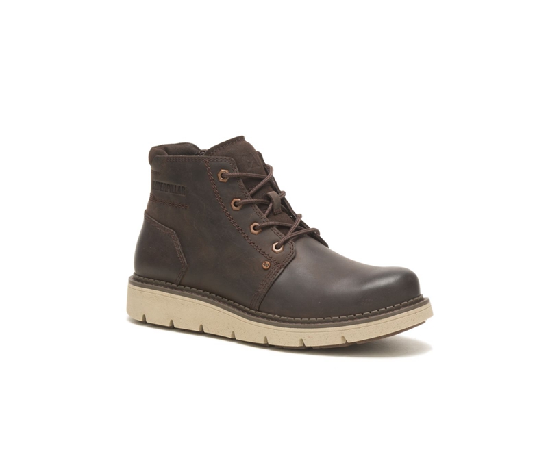 Caterpillar Covert Mid Vanntette Sko Herre Kaffe | YIULG-5206