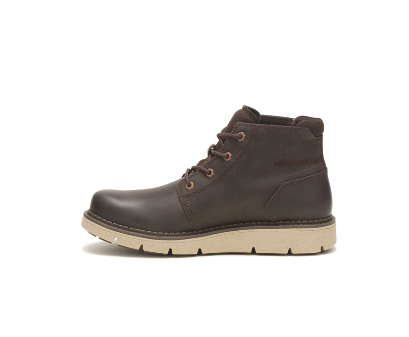 Caterpillar Covert Mid Vanntette Sko Herre Kaffe | YIULG-5206