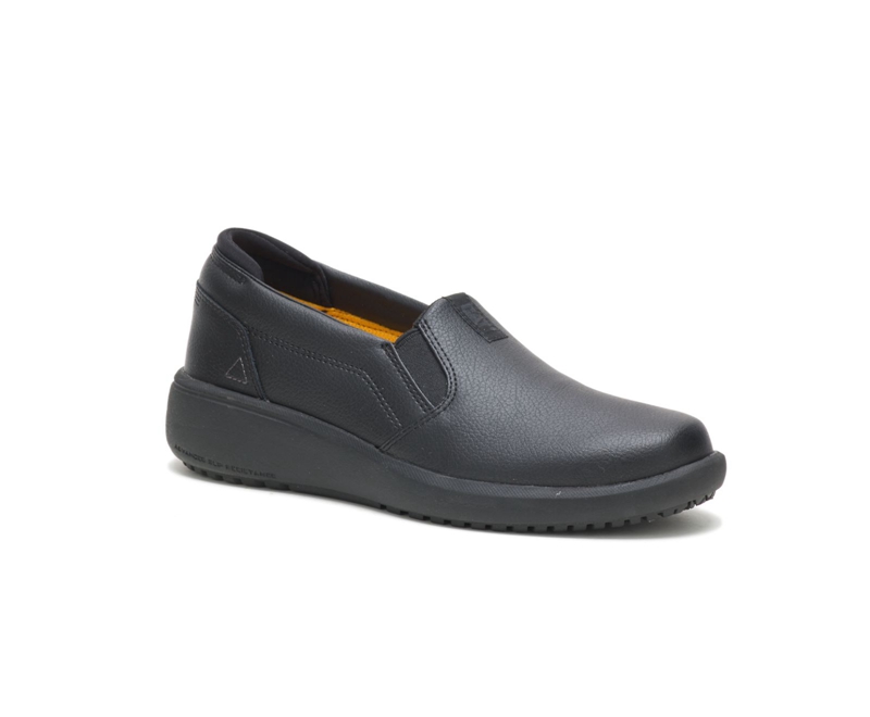 Caterpillar ProRush SR+ Slip On Dame Svarte | CLSUK-9126