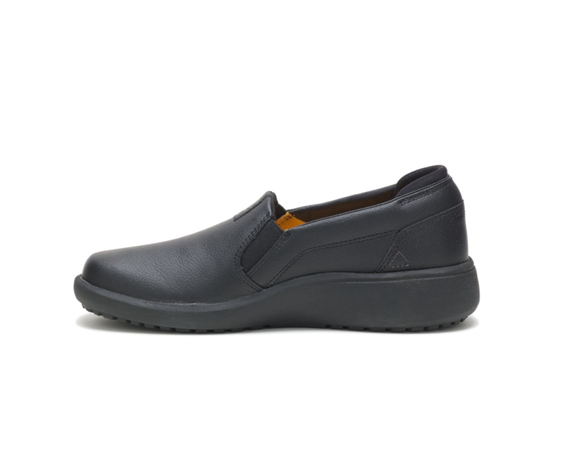 Caterpillar ProRush SR+ Slip On Dame Svarte | CLSUK-9126