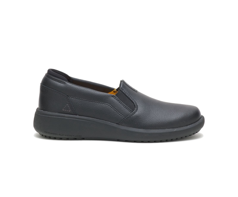 Caterpillar ProRush SR+ Slip On Dame Svarte | CLSUK-9126